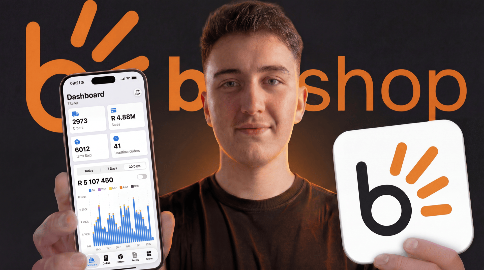 TSeller Bobshop integration — connect your Bobshop seller account to Takealot, Amazon, Shopify, WooCommerce, and Makro and manage every sales channel from one dashboard in South Africa